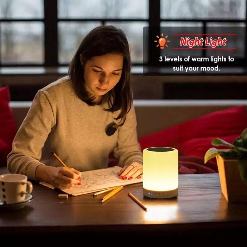 Wireless Portable Bluetooth Speaker, LED Touch Lamp Speaker, Smart Touch LED Mood Lamp Wireless Portable Bluetooth Speaker, LED Touch Lamp Speaker, Smart Touch LED Mood Lamp